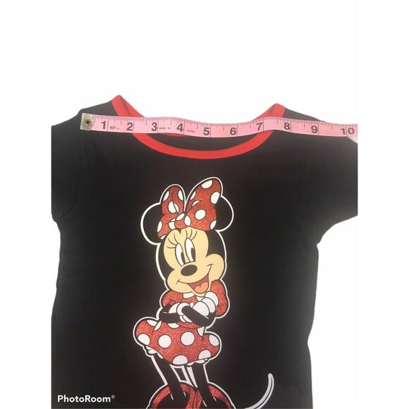 Disney Junior Toddler Size 2T PJ Top 1 Piece No Bottom Minnie Black Red New - Picture 7 of 12